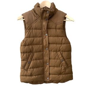 H&M Warm Brown Puffy Vest Size 4